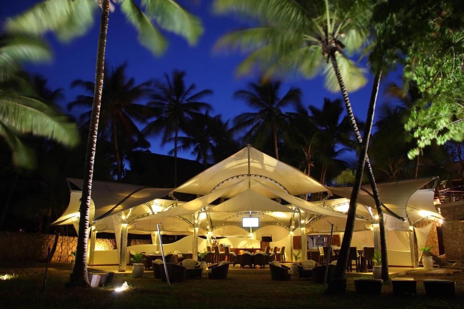 Safari lodge in East Africa